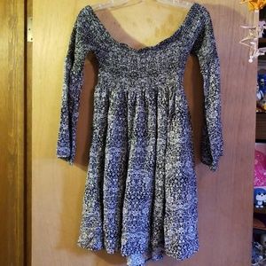 Torrid Off Shoulder Peasant Challis Dress